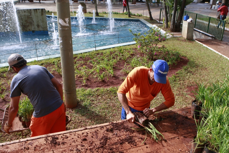 Prefeitura intensifica serviço de jardinagem nas praças de Uberlândia 2