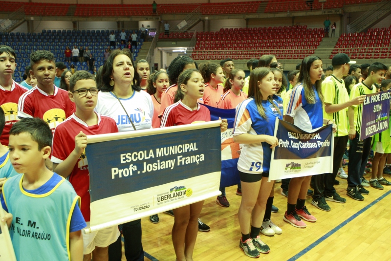 Cerca de 500 alunos participam da cerimônia de abertura do Jemu 2019 2