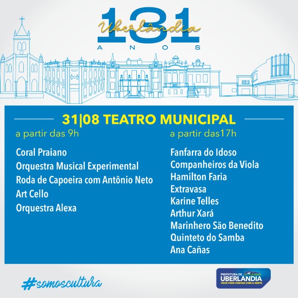 Teatro Municipal comemora aniversário da cidade com espetáculos 1