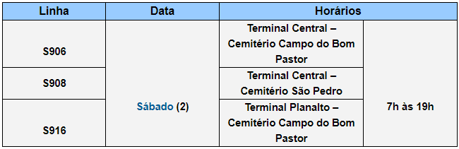 Prefeitura disponibiliza linhas de ônibus especiais para o Dia de Finados (2) 1