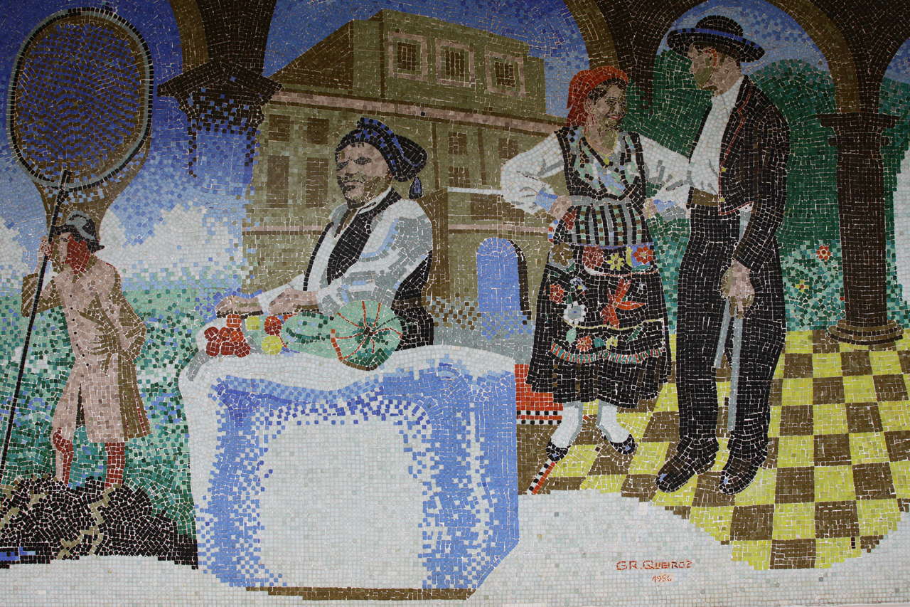 Painéis em mosaico de vidro do artista Geraldo Queiroz 1