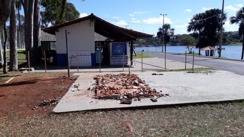 Futel inicia construção de quatro quiosques no Parque do Sabiá 1