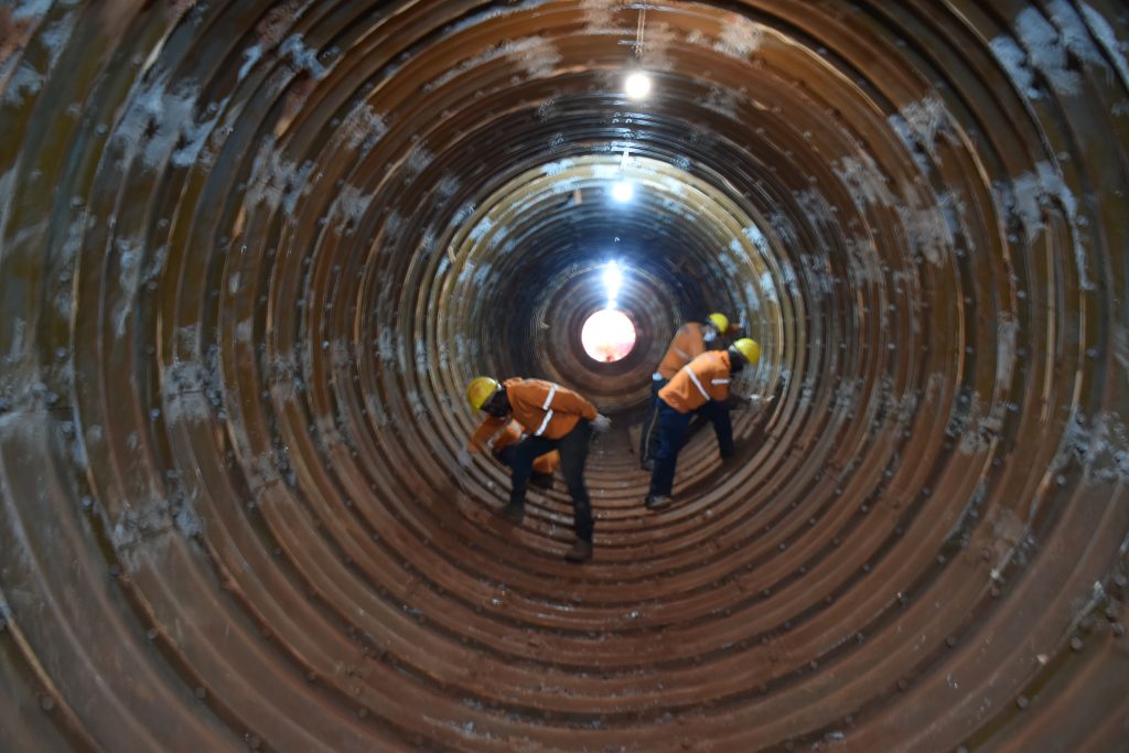 Dmae conclui escavação do túnel subterrâneo do Sistema Capim Branco 3
