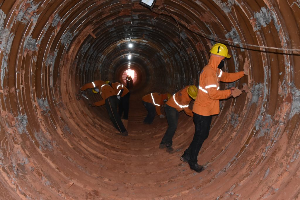Dmae conclui escavação do túnel subterrâneo do Sistema Capim Branco 5