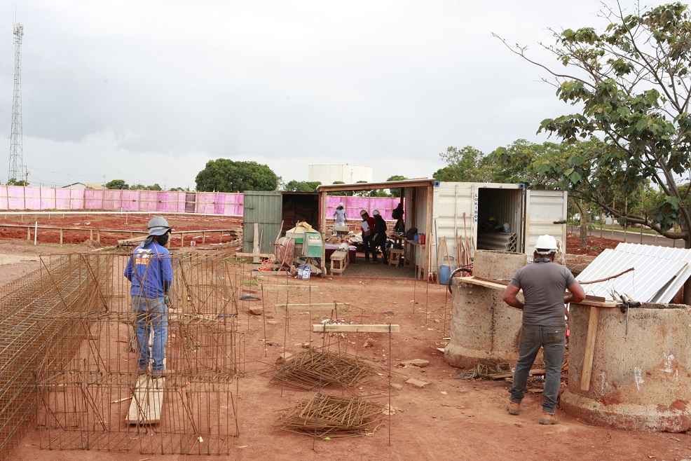 Obras de construção da UBSF Jardim das Hortências avançam 1