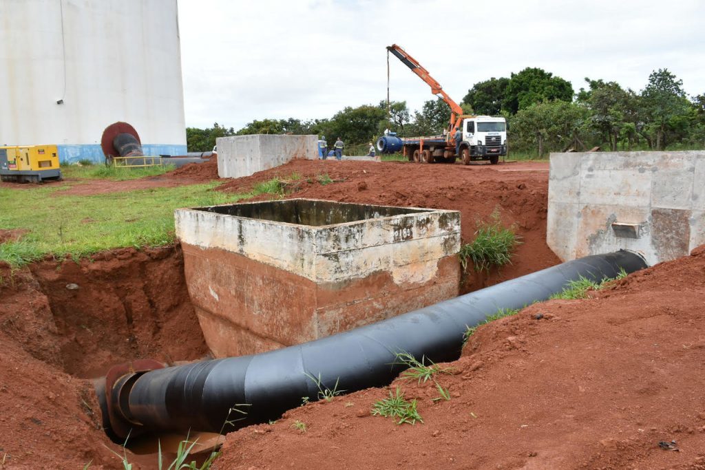Dmae interliga Sistema Capim Branco ao reservatório do bairro Custódio Pereira 1