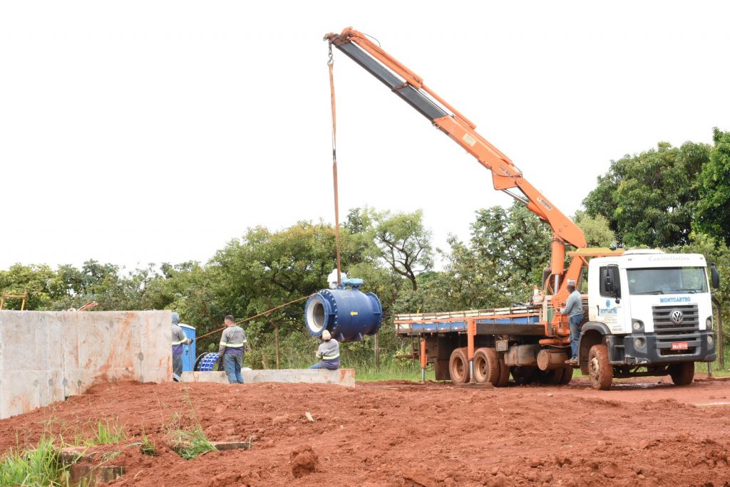 Dmae interliga Sistema Capim Branco ao reservatório do Custódio Pereira 1