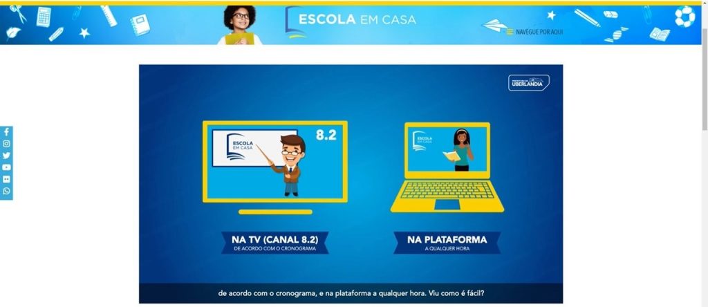Aulas pela TV aberta já atendem estudantes das escolas municipais desde o início do mês 1
