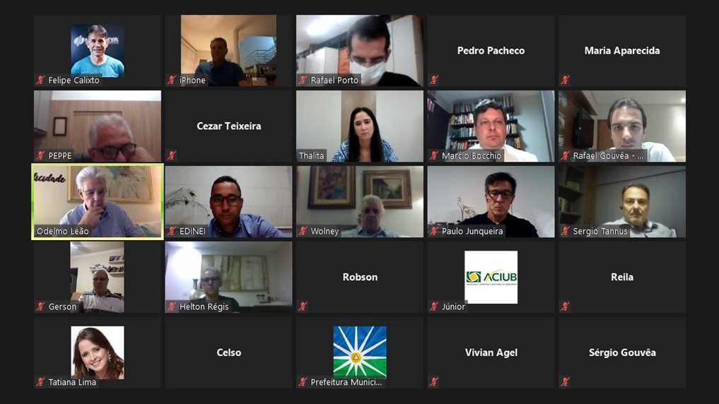 Líder do Executivo participa de reunião online com a diretoria da ACIUB 1