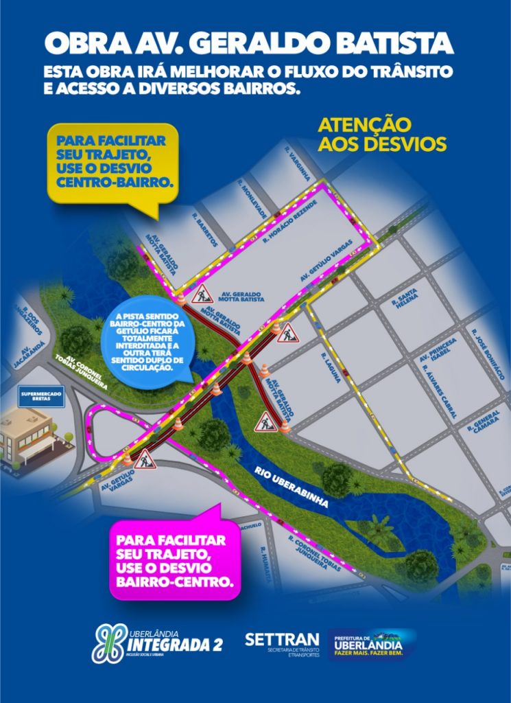 Settran interdita trecho da avenida Geraldo Motta Batista a partir desta quarta-feira (21) 1