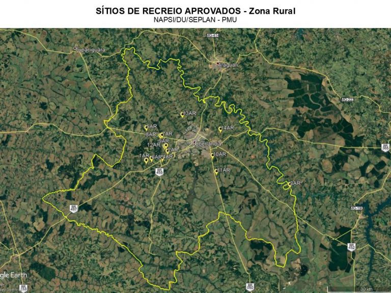 Sítios de Recreio aprovados - Zona Rural