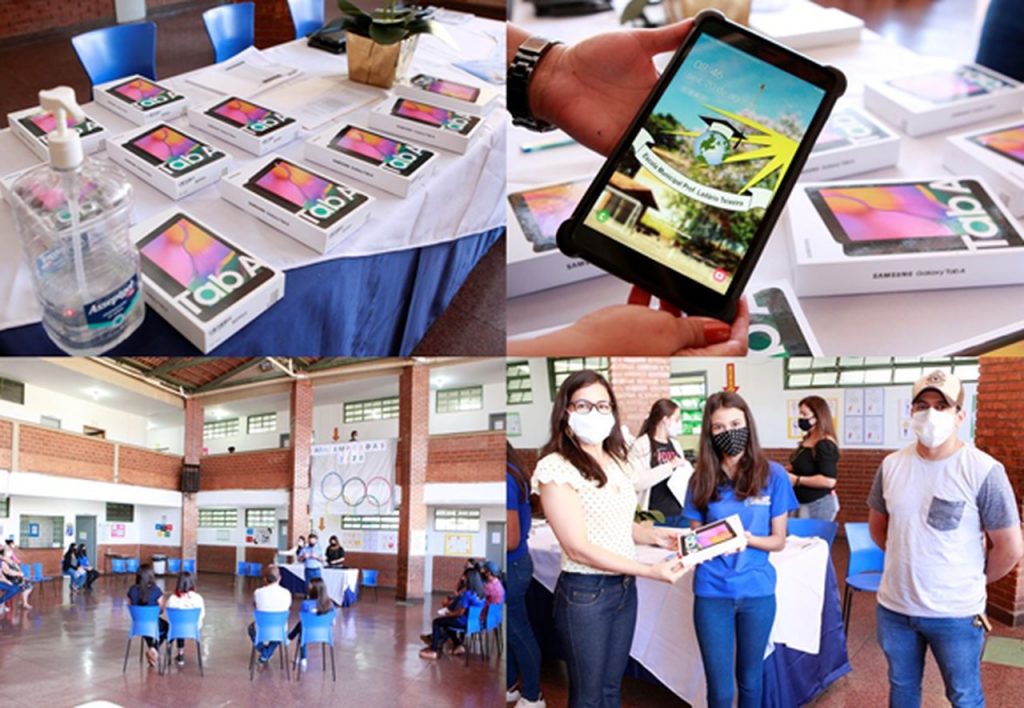 Escolas municipais distribuem tablets adquiridos pela Prefeitura para os alunos da rede pública 1