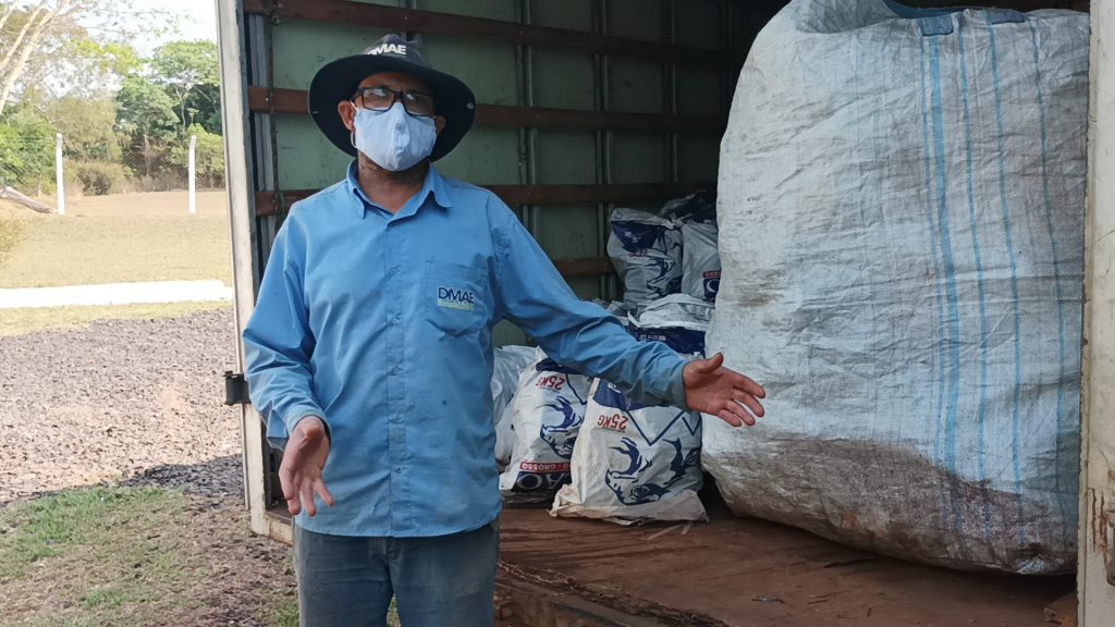 Cerca de 150 kg de recicláveis são recolhidos na ETA Bom Jardim 1
