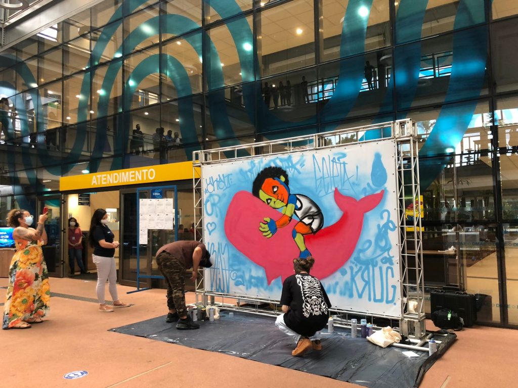 Exposição no Dmae é inaugurada com intervenção artística 1