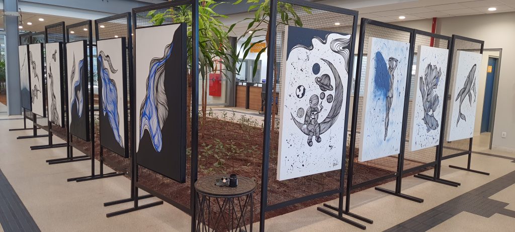 Espaço cultural do Dmae recebe exposição ‘Linhas que contam histórias’ 1