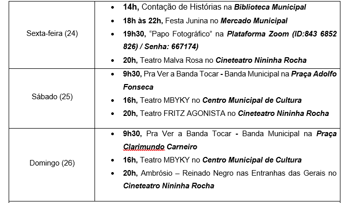 Uberlândia reserva diversas atrações nesta semana para a população 2