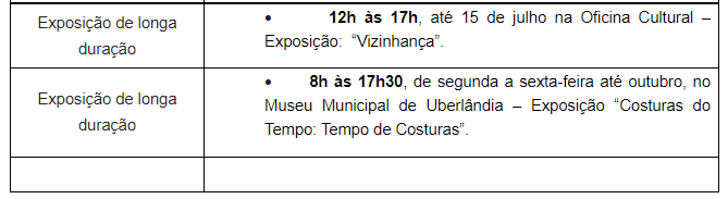 Início de mês conta com uma programação cultural variada para a população 4