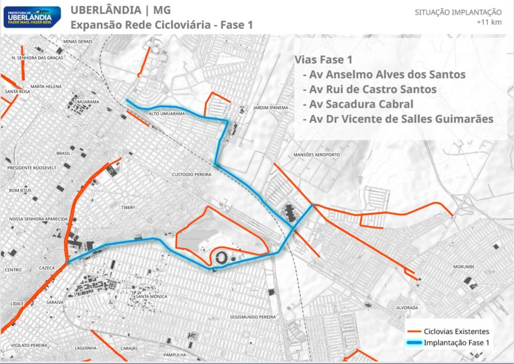 Prefeitura dá início ao Uberlândia Integrada 3 com obras de recapeamento e ciclovia 2