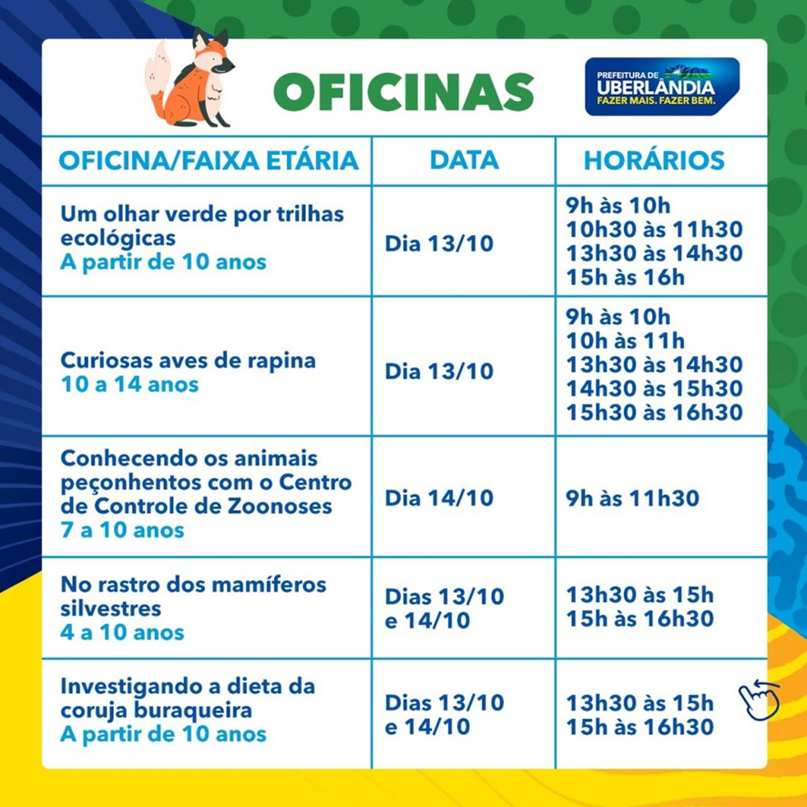 Zoológico Municipal inicia oficinas em celebração ao Dia das Crianças 2