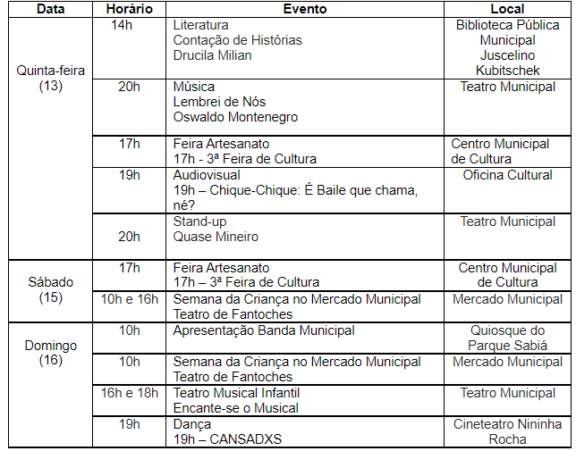 Agenda Cultural destaca contação de histórias e feira de artesanato 1