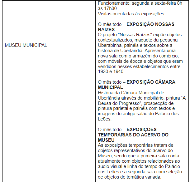 Confira a Agenda Cultural para esta semana 7