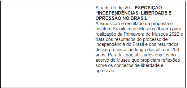 Confira a Agenda Cultural para esta semana 8
