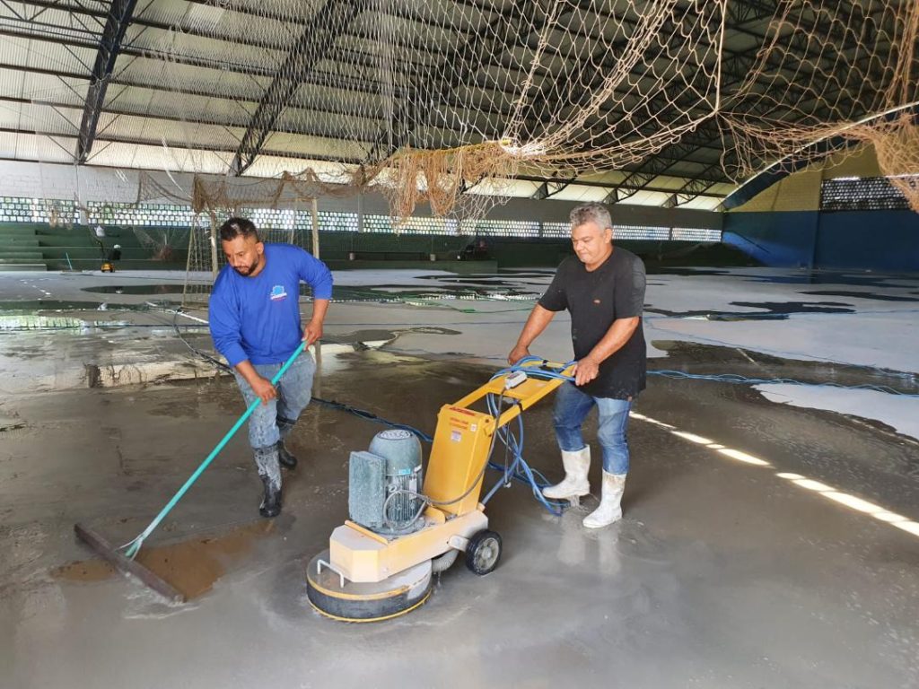 <strong>Futel inicia 2023 com serviços de manutenção e melhorias em poliesportivos</strong> 1