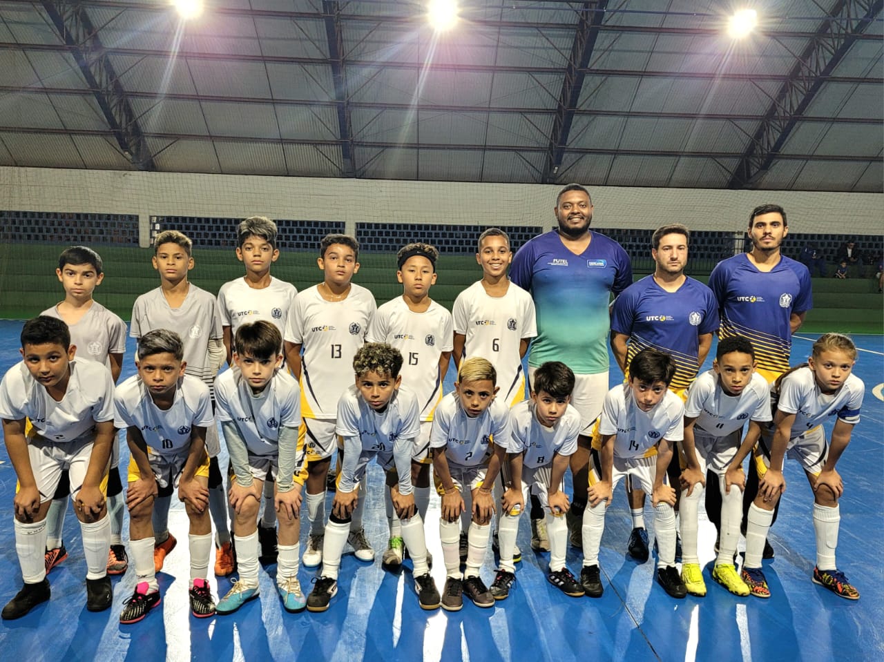 Reportagem no futsal Sub-13, no dia 12 de maio. 