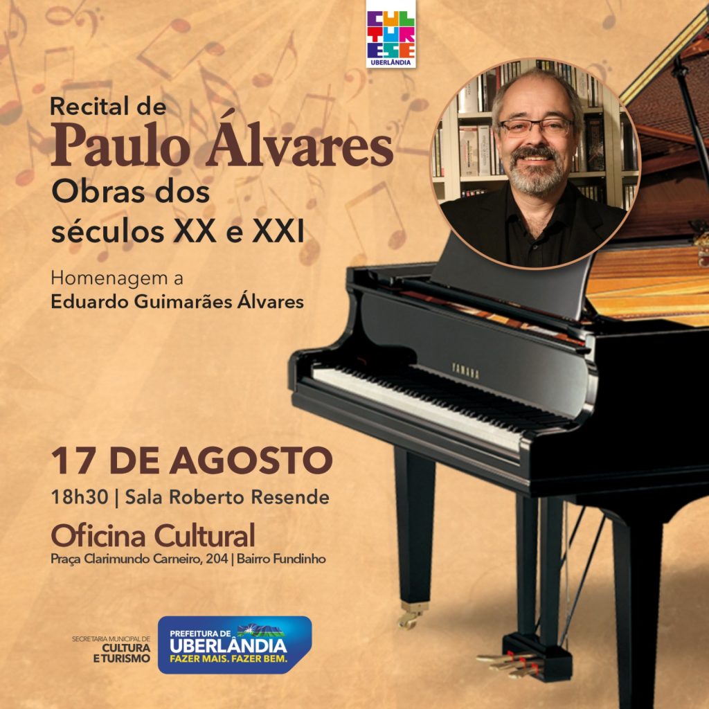 Recitais de piano são destaque da Oficina Cultural e Casa da Cultura nesta quinta (17) 1