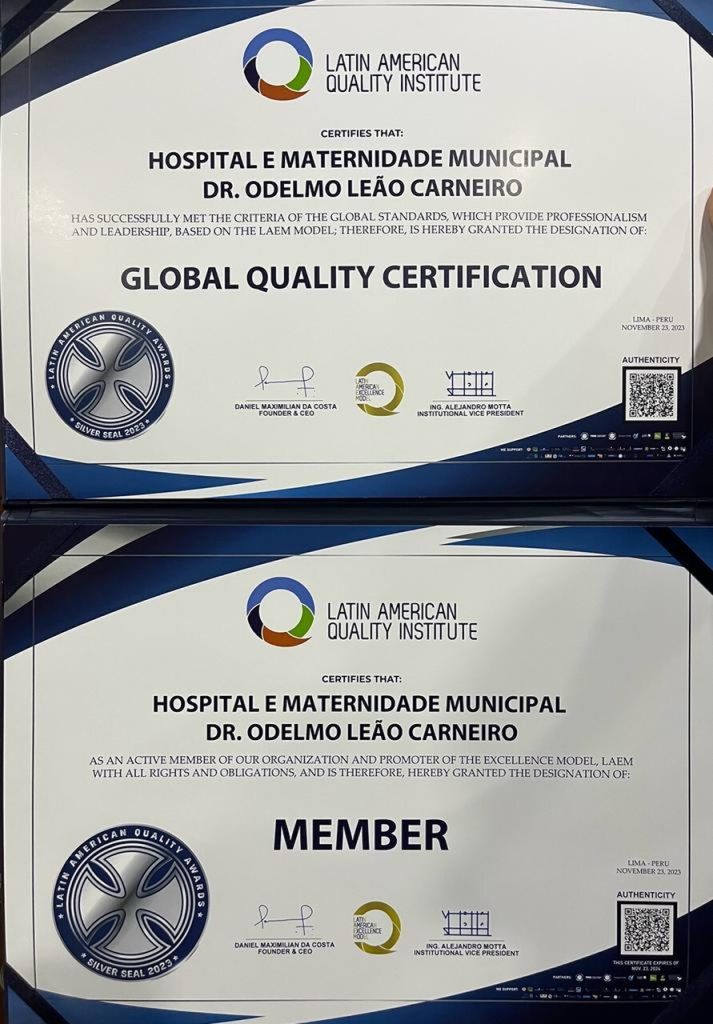 Hospital Municipal recebe premiação latino-americana 2