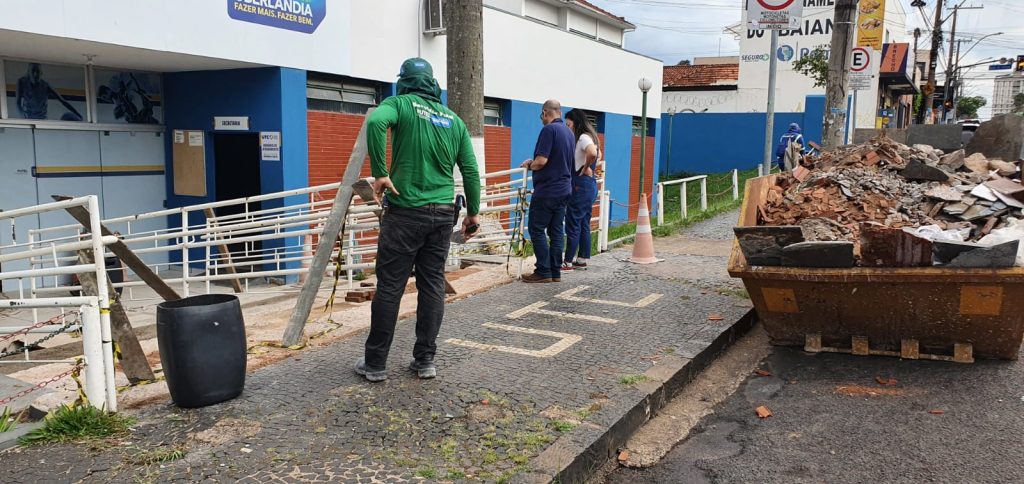 Prefeitura inicia obras de acessibilidade em calçada e portaria do UTC 1