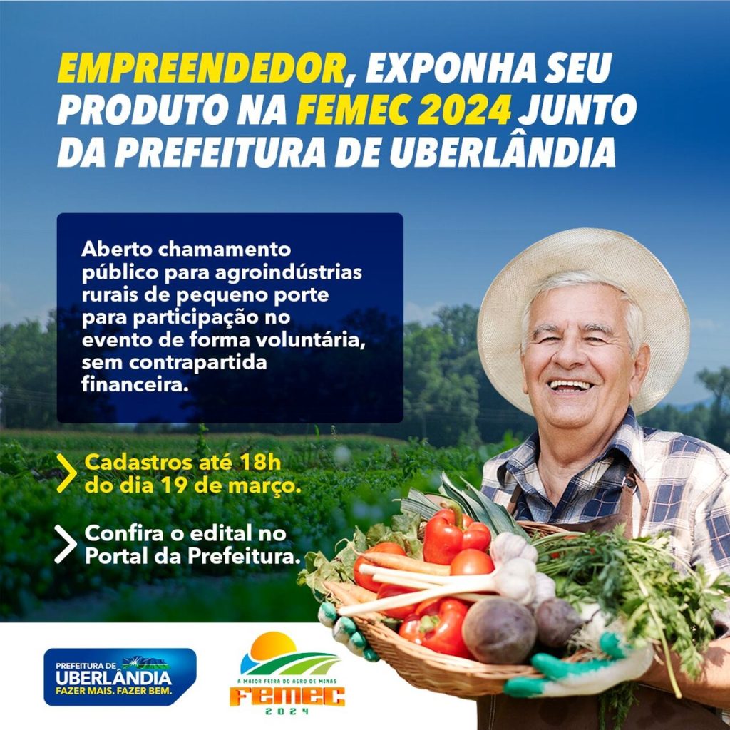 Prefeitura recebe até amanhã (19) inscrição de empreendedores para Femec 2024 1