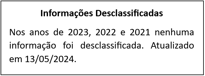Informações Classificadas e Desclassificadas 6