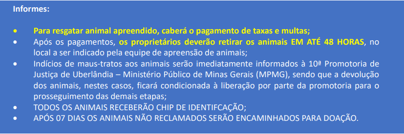 Procedimento para reaver animal apreendido  3