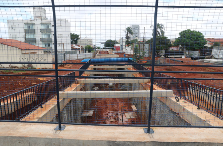 Prefeitura chega a 80% da conclusão em obra da trincheira na avenida Afonso Pena 1