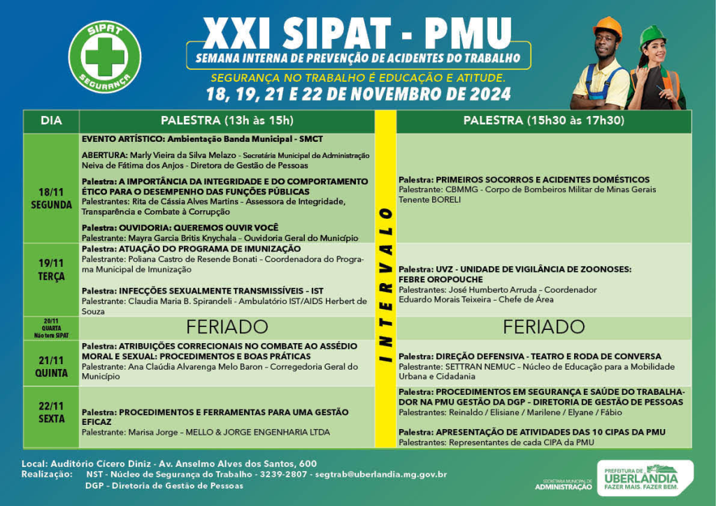 Prefeitura promove Semana Interna de Prevenção a Acidentes de Trabalho 1